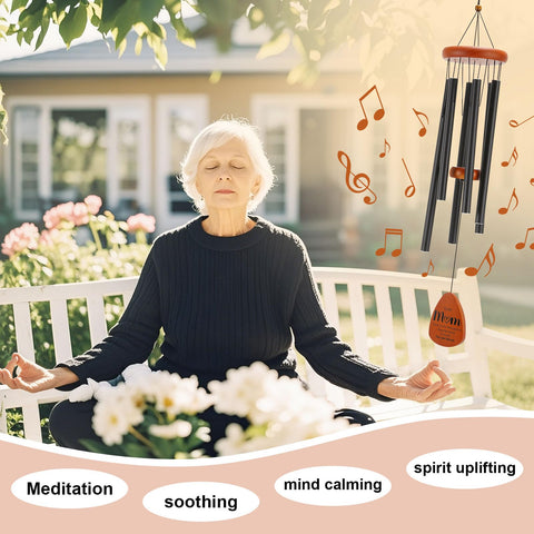 Oprever garden wind chime outdoors provides relaxing tones.