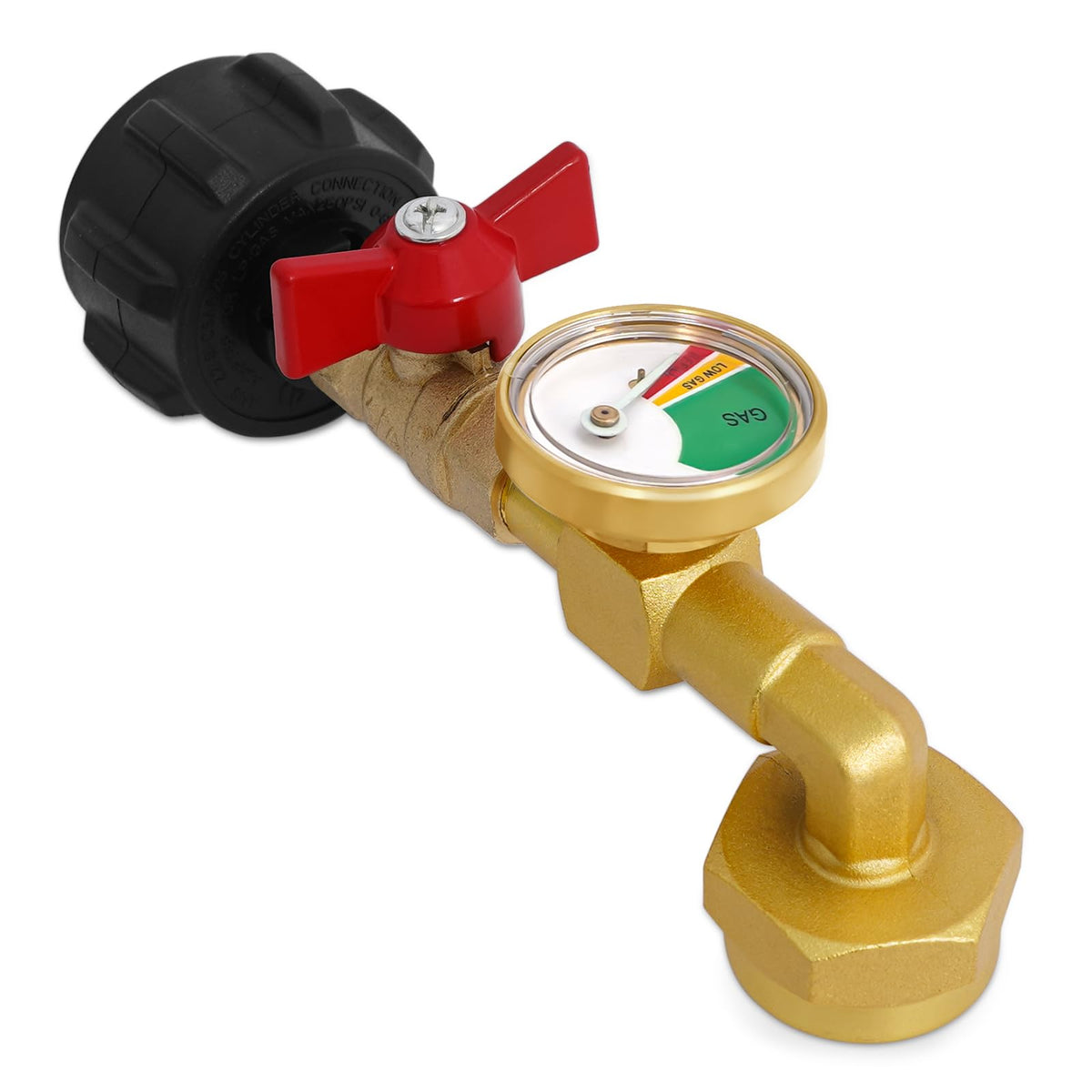 optheey propane refill adapter with gauge view for safe gas monitoring during transfer