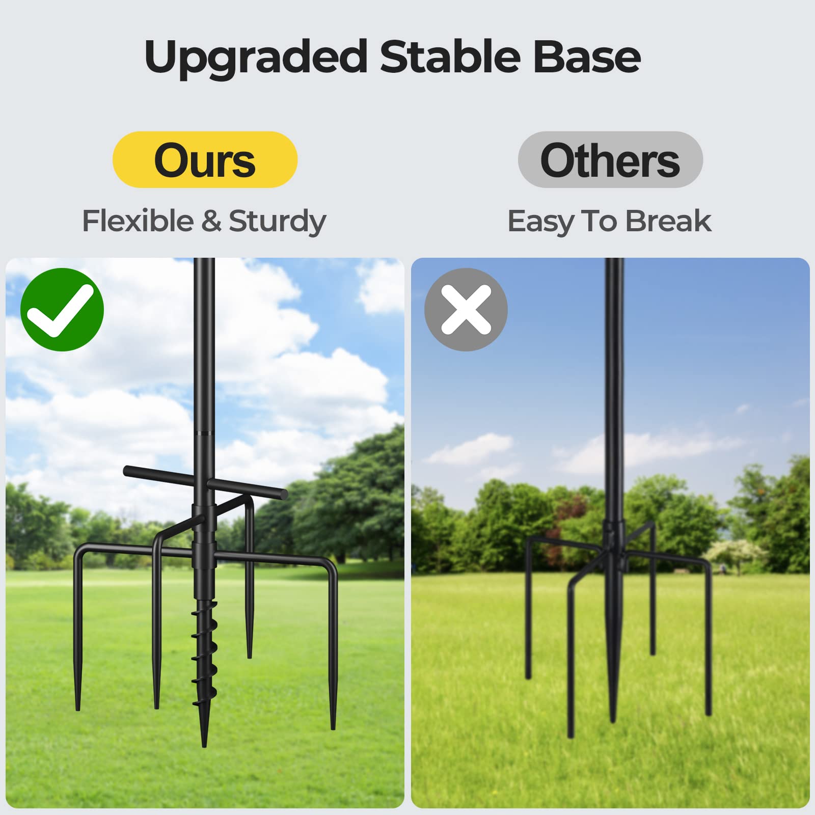 Optimech squirrel-proof 18-inch baffle keeps birds fed away from pests