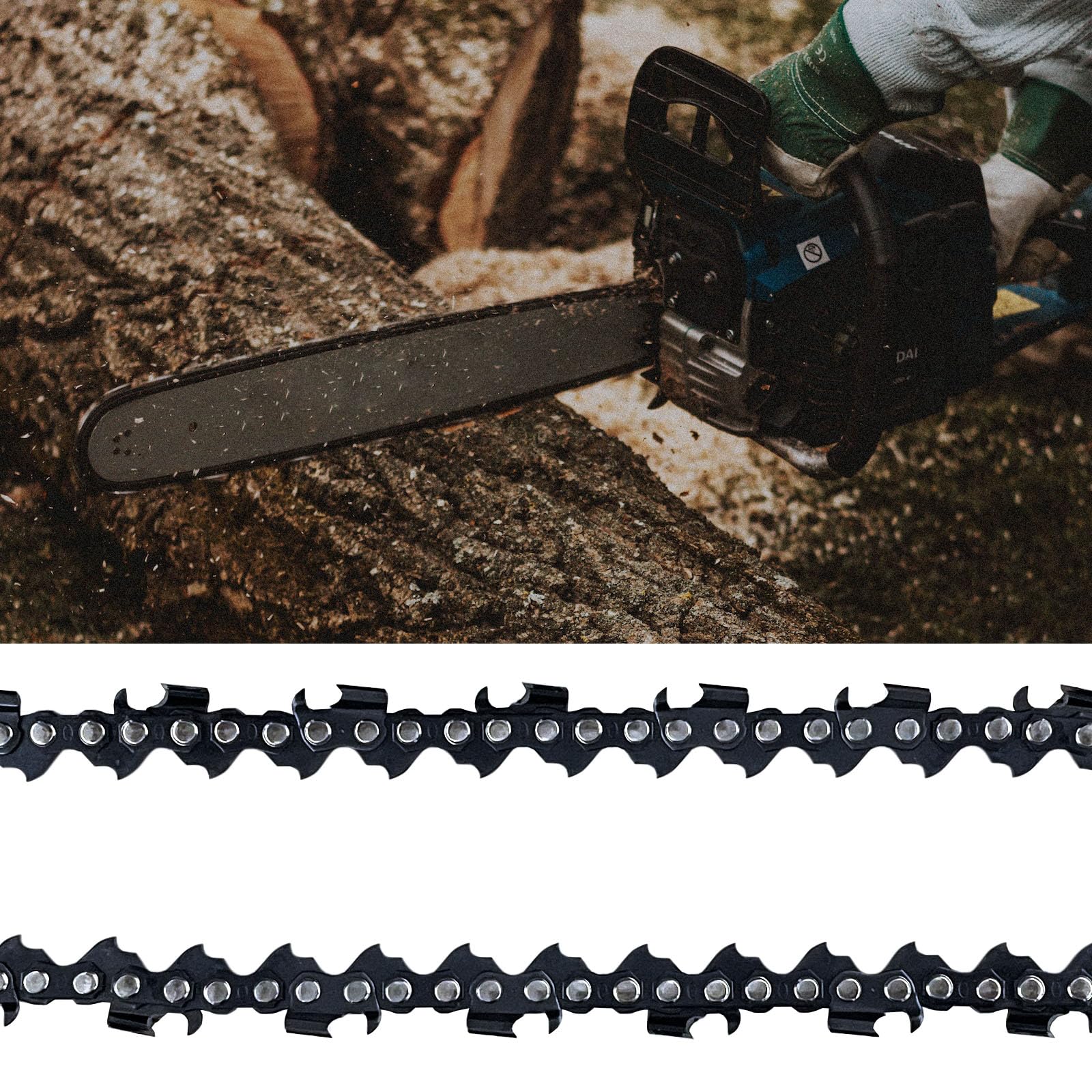 Opuladuo 10-inch chain for Greenworks PS60L00 promotes steady, precise cutting.
