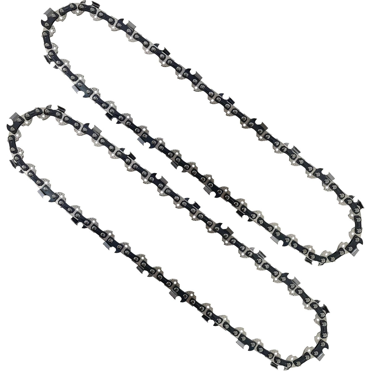 Opuladuo 2PC 10-Inch pole saw chain for Harbor Freight Atlas 59209 80V, optimized for clean cuts.