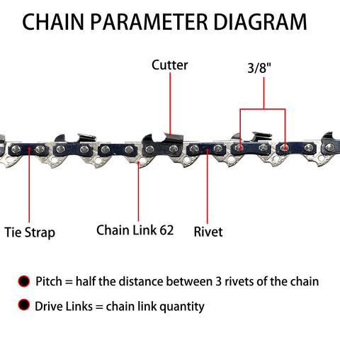 Opuladuo 18-inch replacement chain for Greenworks 80V delivers consistent bite.