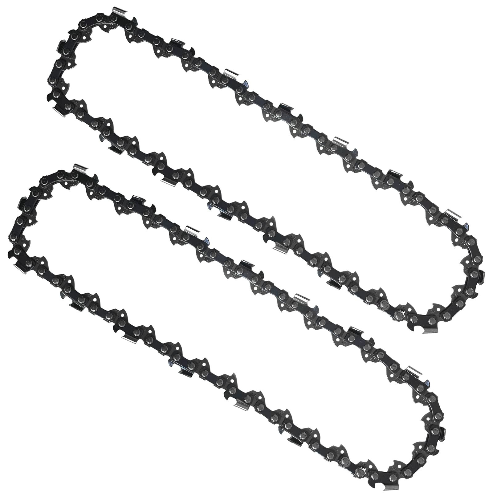Opuladuo 2pc 8in pole saw chain ready for quick replacement and smooth cuts.