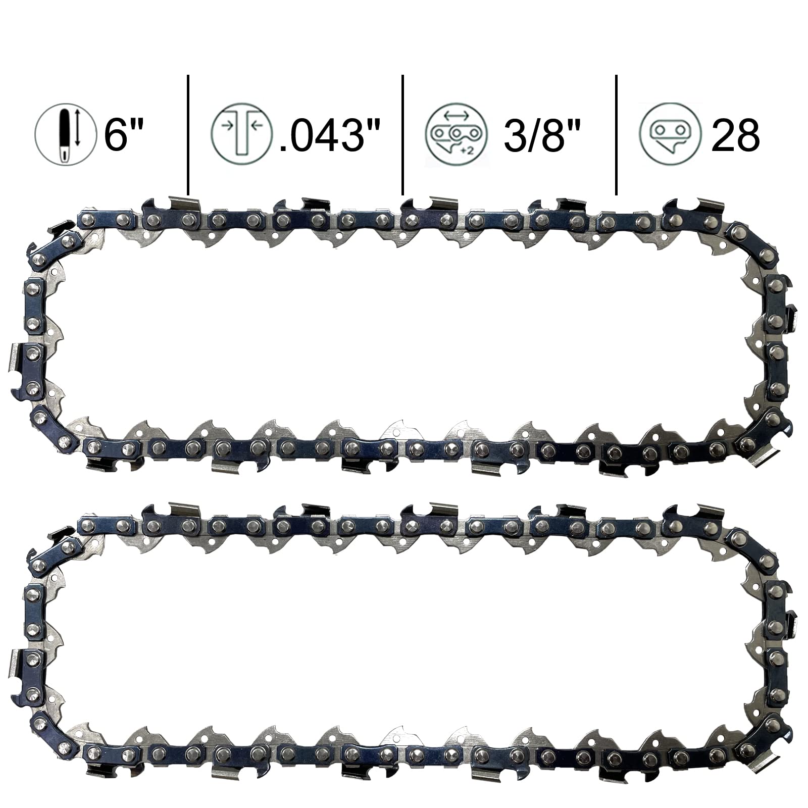Opuladuo replacement chain for Craftsman CMCCSL621D1 provides smooth lopping performance.