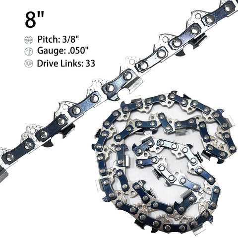 Opuladuo 8-inch polesaw chain for Sun Joe SWJ806E, smooth replacement