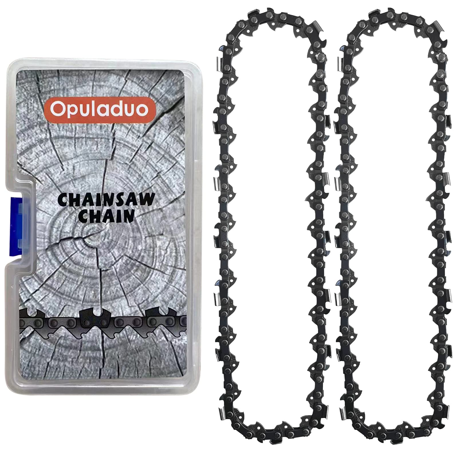 Opuladuo 8in chain in action during hedge trimming