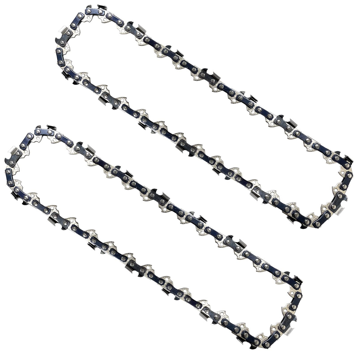 Opuladuo 8in pole saw chain packaging shows two replacement chains for quick yard maintenance