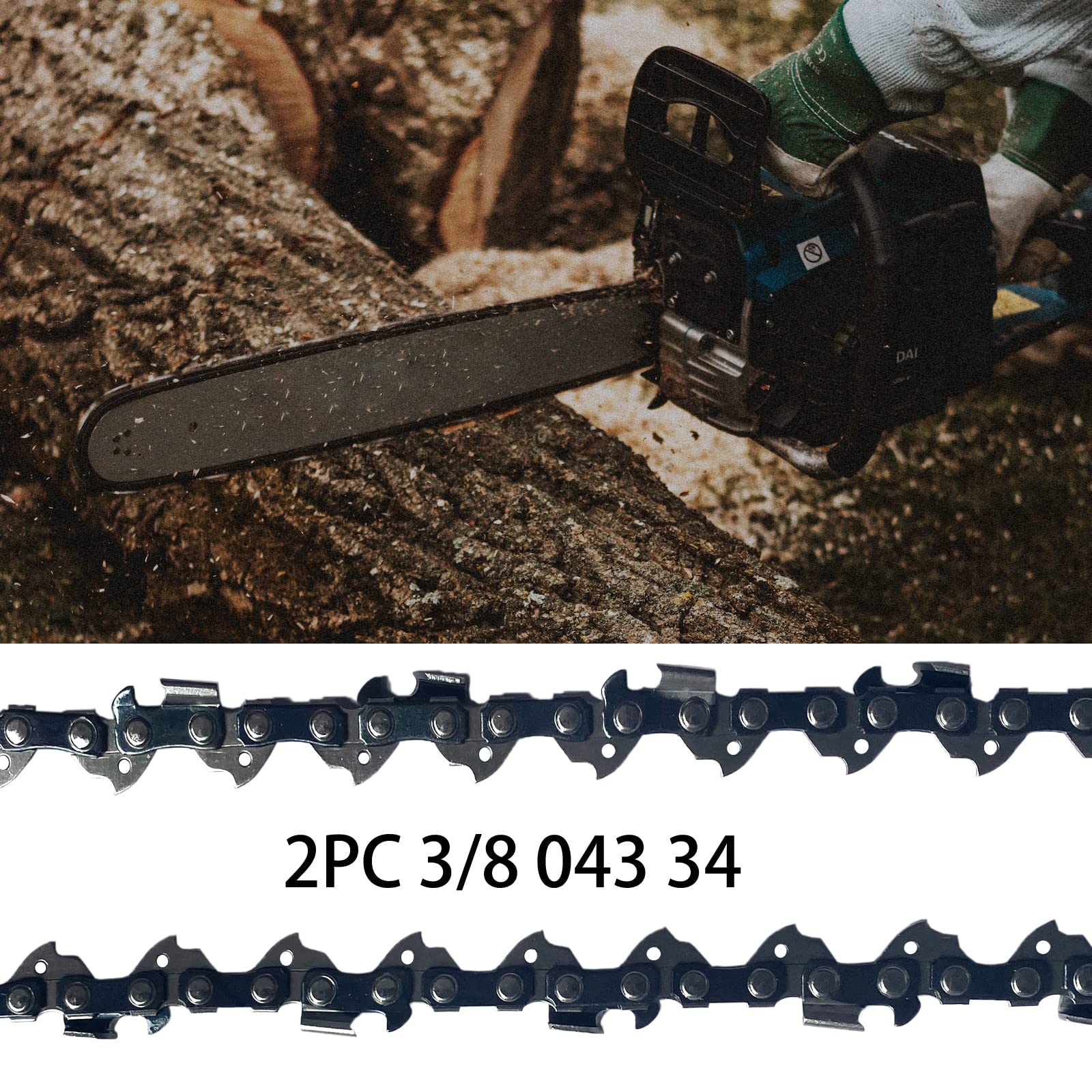 Opuladuo 8-inch chain for CMCCSP20 smooths pole saw work.