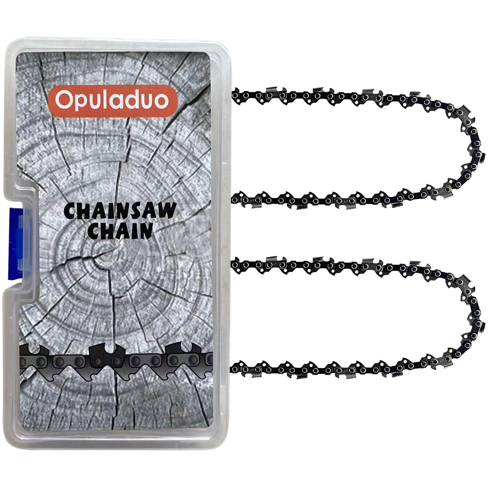 Opuladuo chain teeth detail highlighting sharp, durable teeth.
