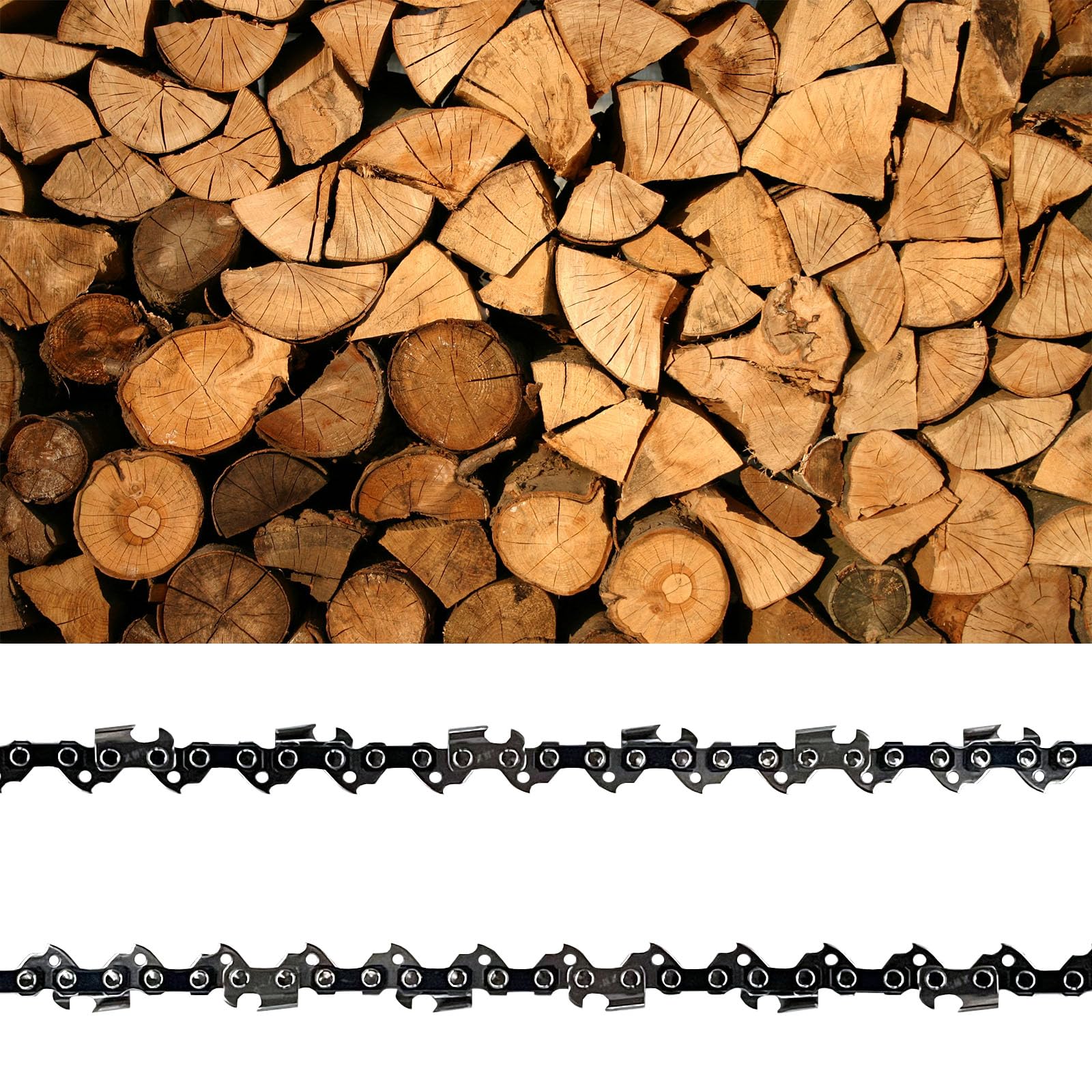 Opuladuo chain tension and guide bar close-up.
