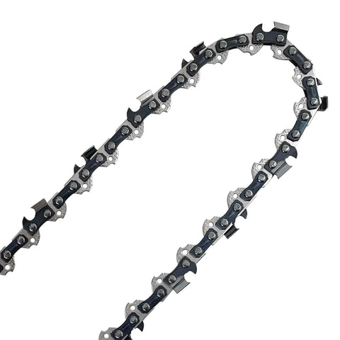 Opuladuo chain in use during wood cutting with branding visible
