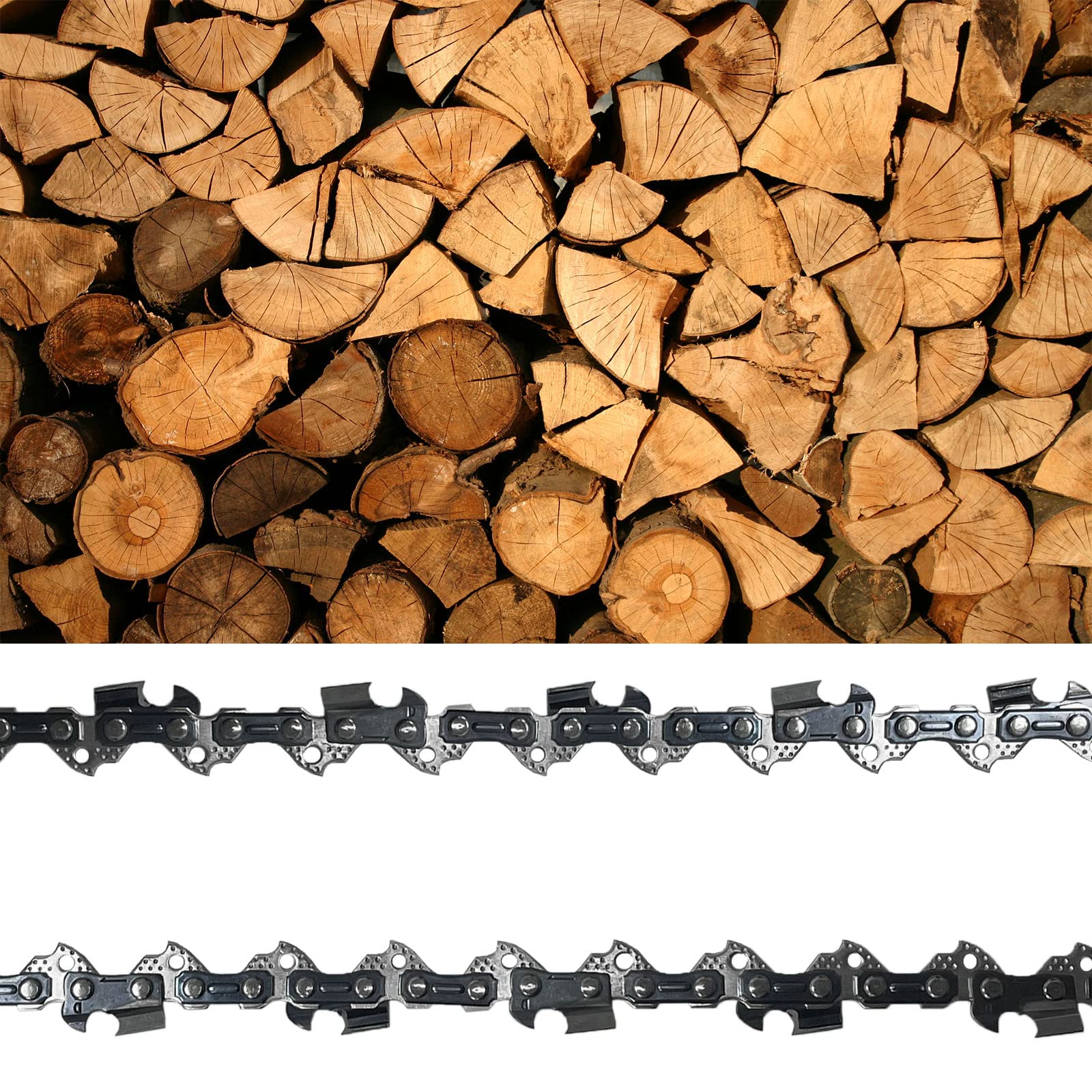Durable steel pruning chain from Opuladuo for reliable pruning.