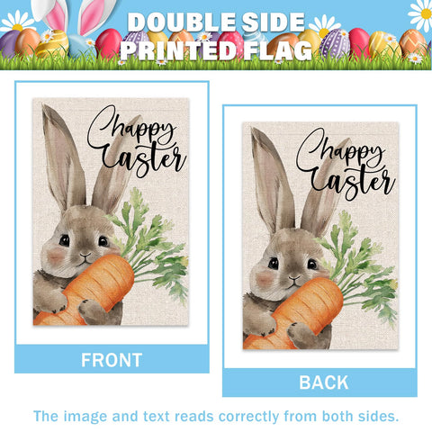 OPULANE bunny garden flag at doorway for welcoming entry