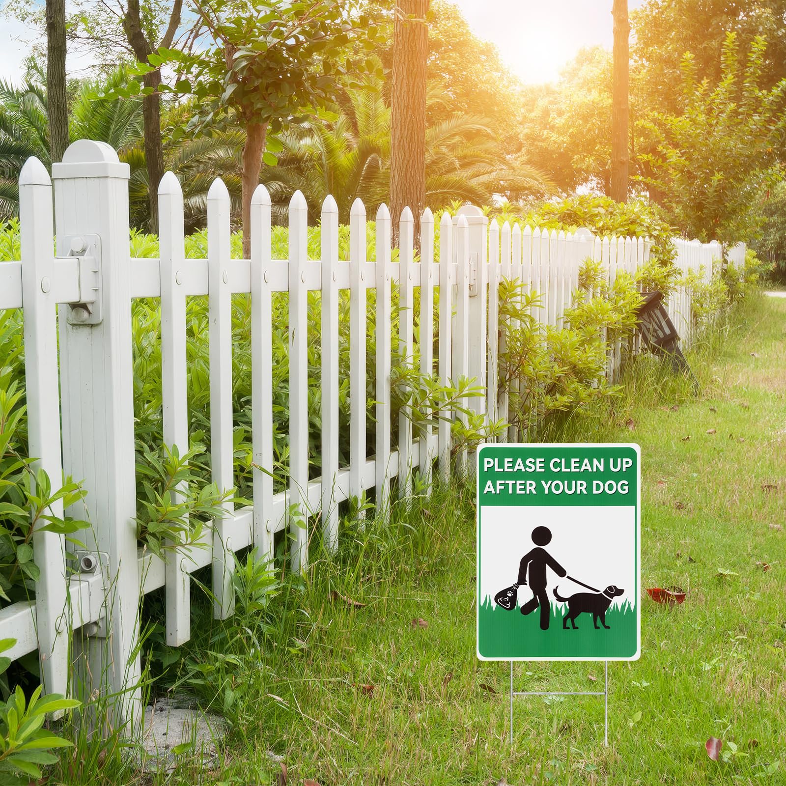 Opvixi outdoor sign resists weather for year-round use.