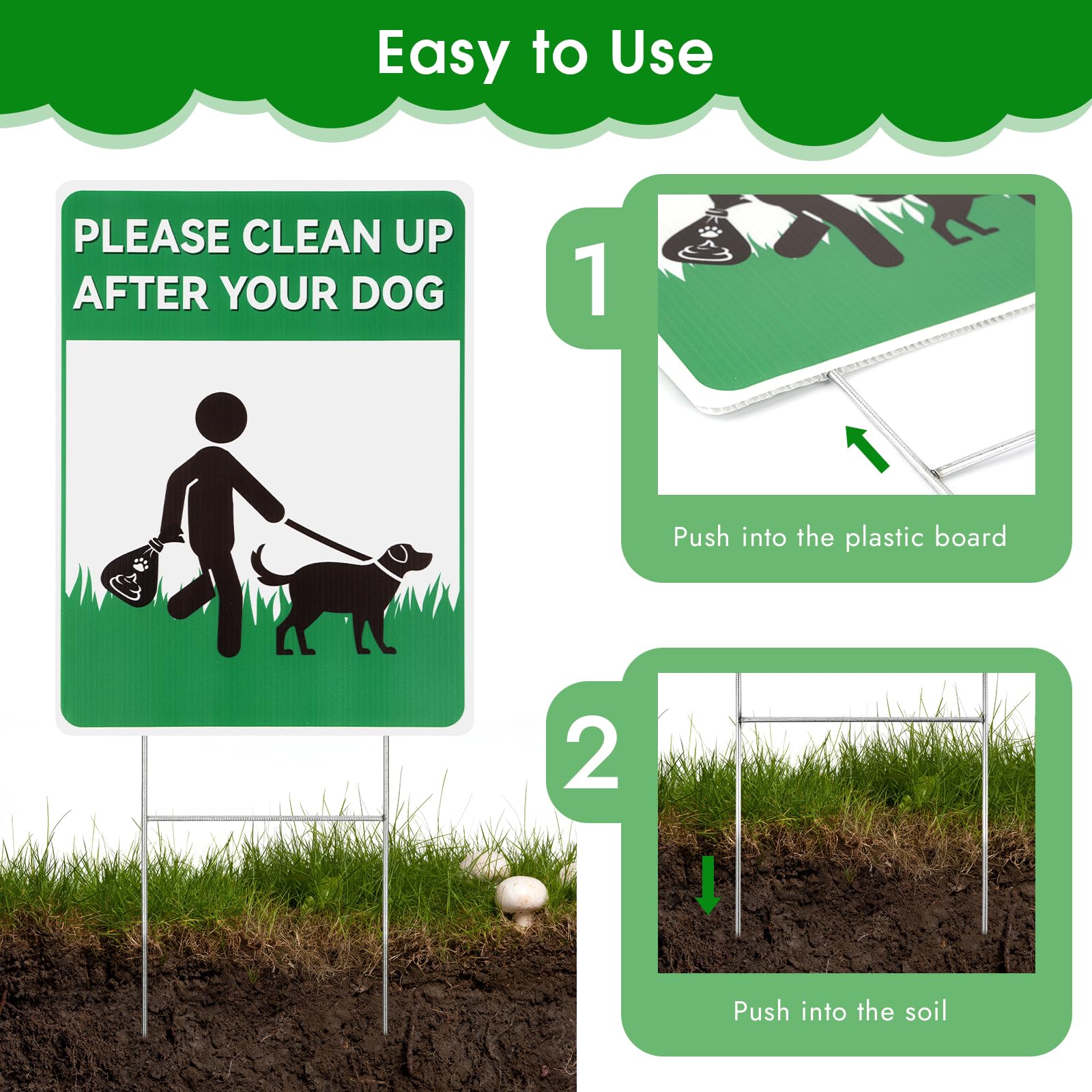 Opvixi yard sign ideal for courtyards and lawns.