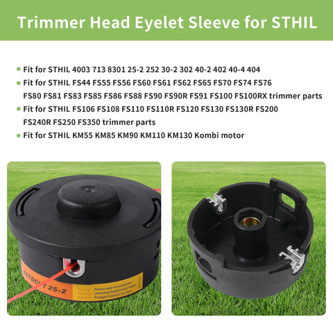 Opzour trimmer head 25-2 compatibility image for common replacements.