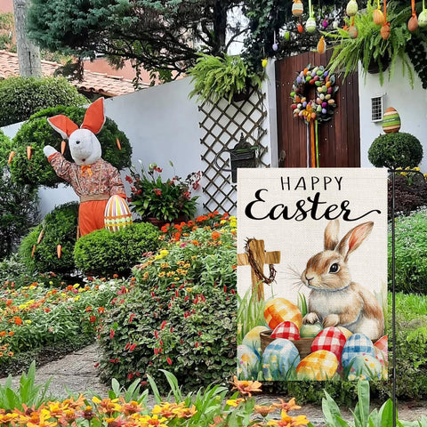 OQUAYA Easter flag makes a thoughtful gift for friends who love outdoor decor.