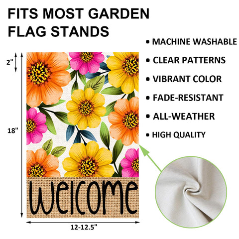 OQUAYA spring flag double-sided design visible from both sides for versatile display