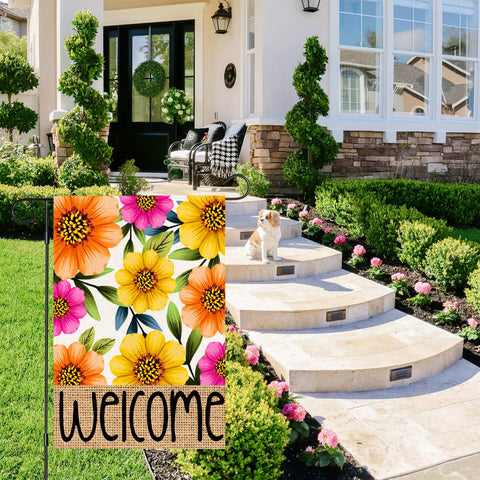 OQUAYA seasonal yard flag ideal for patios and porches year-round