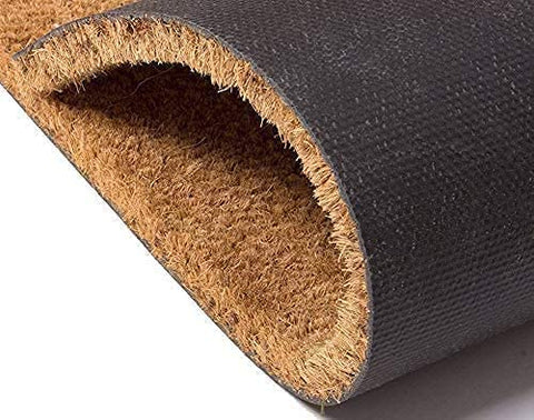 Or Something coir doormat slip back shows slip resistant backing for steadier doorways.