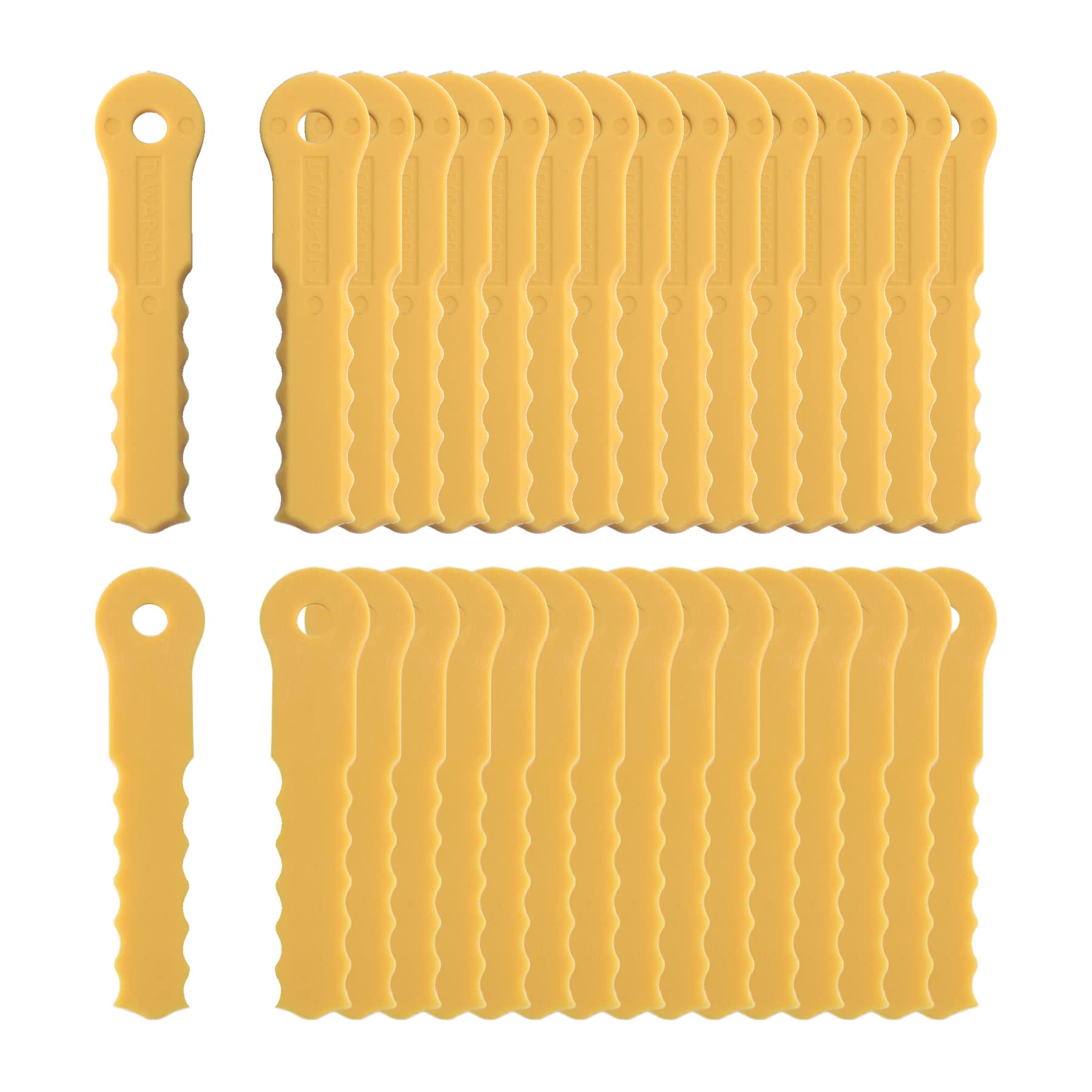 ORAEVY 30Pcs push-n-load blades pack for fast lawn maintenance
