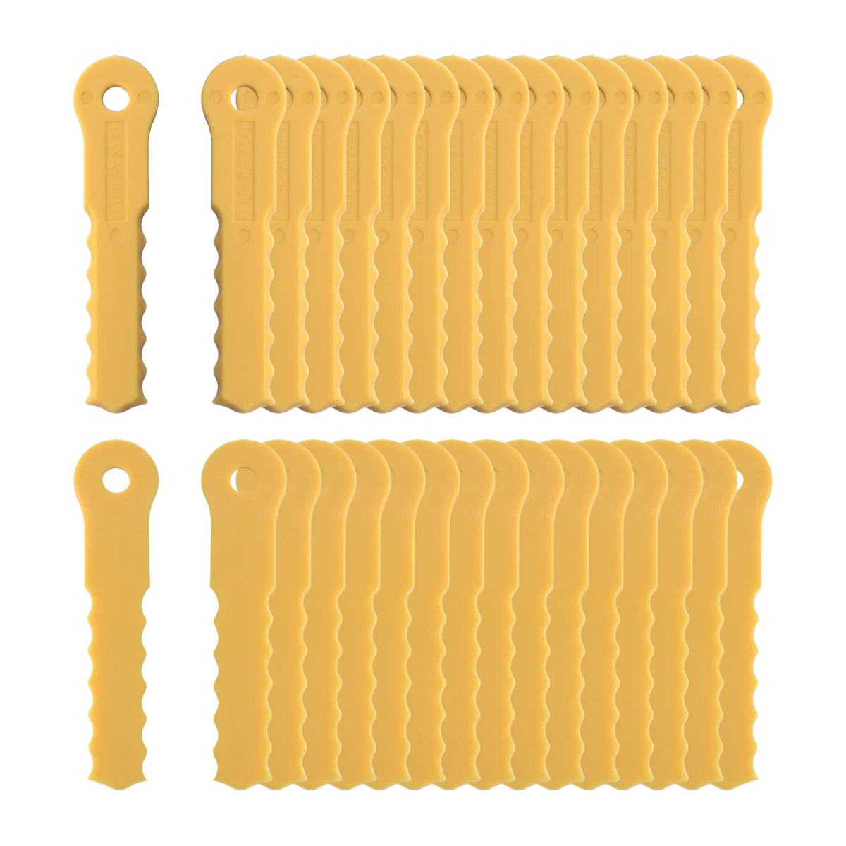 ORAEVY 30Pcs push-n-load blades pack for fast lawn maintenance