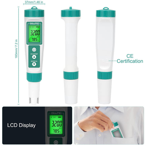 ORAPXI easy-use saltwater tester for fast pool and spa checks.