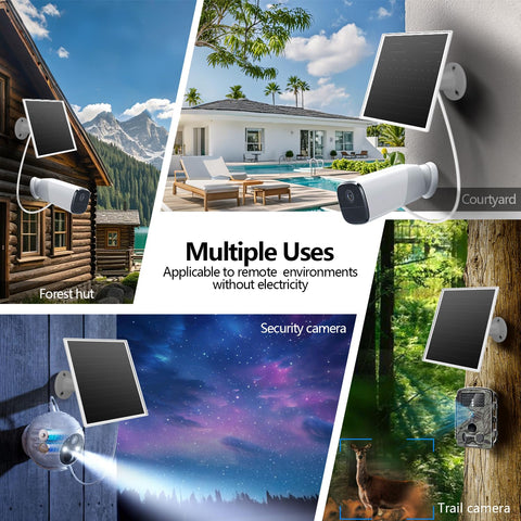 Orayafid 6W solar panel USB-C port for modern camera connections