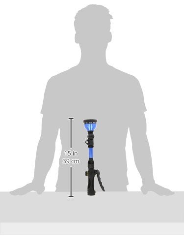 Orbit 10-pattern spray head demonstrates versatile watering options for garden beds