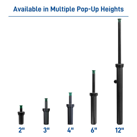 Orbit 1/2-in female pipe threads connect to Blu-Lock and common fittings.