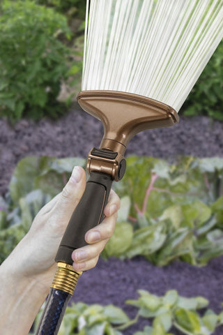 Orbit garden sprayer ensures wide coverage for efficient watering.