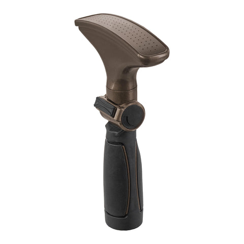 Orbit thumb control nozzle provides easy flow adjustment to protect seedlings.