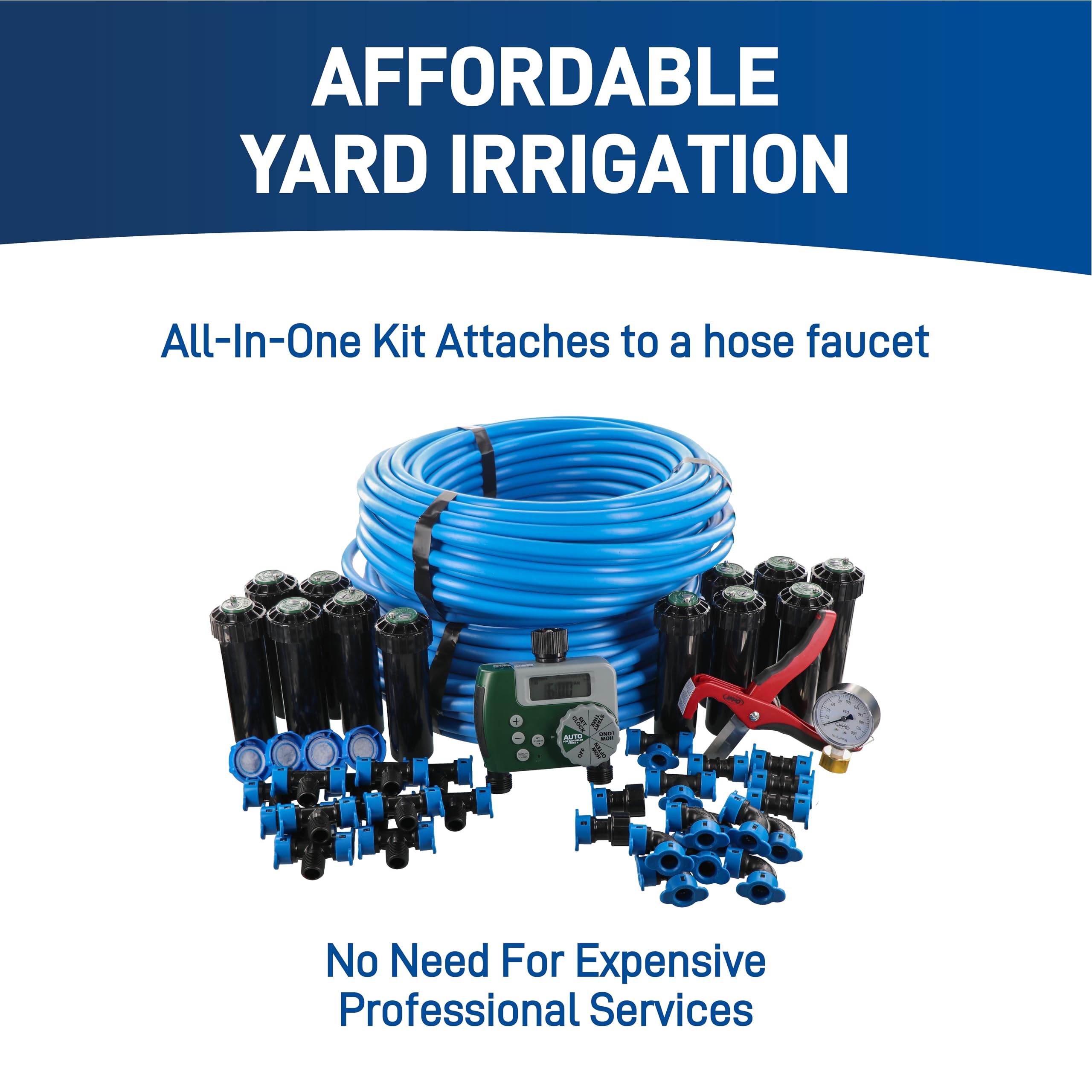 Blu-Lock tubing in action delivers durable, leak-resistant connections for easier setup.