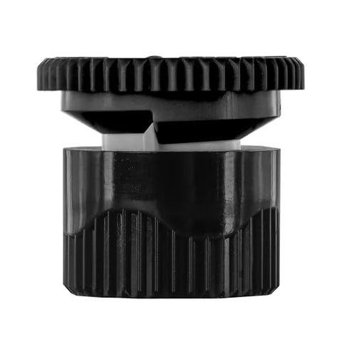 Orbit 53079 15-foot-radius nozzle shown delivering uniform spray reach.