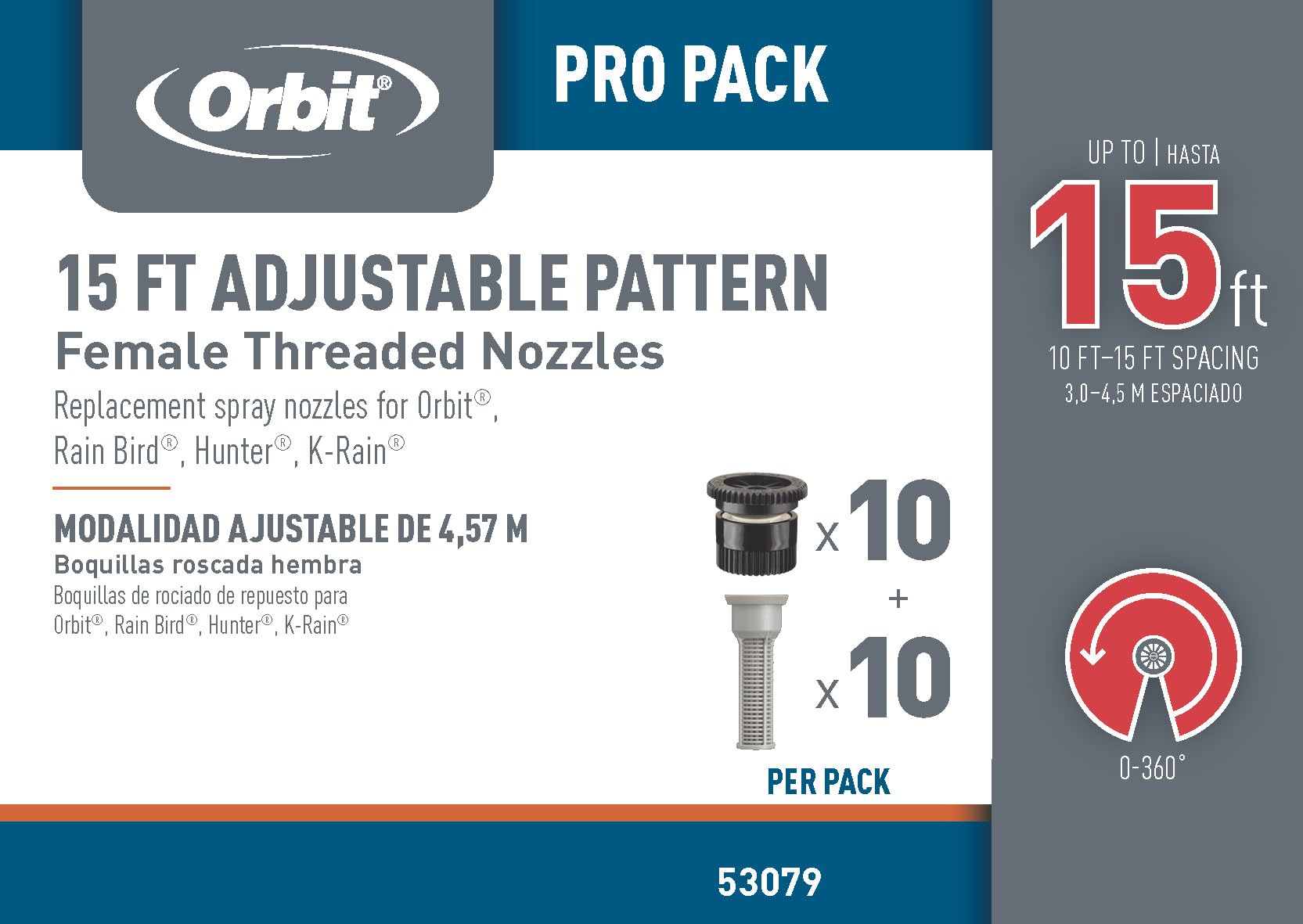 Orbit 53079 compatible-brands work with Orbit, Hydro-Rain, and others.
