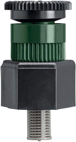 Orbit 54022 sprinkler showing 1/2-inch FPT adapter for easy installation.