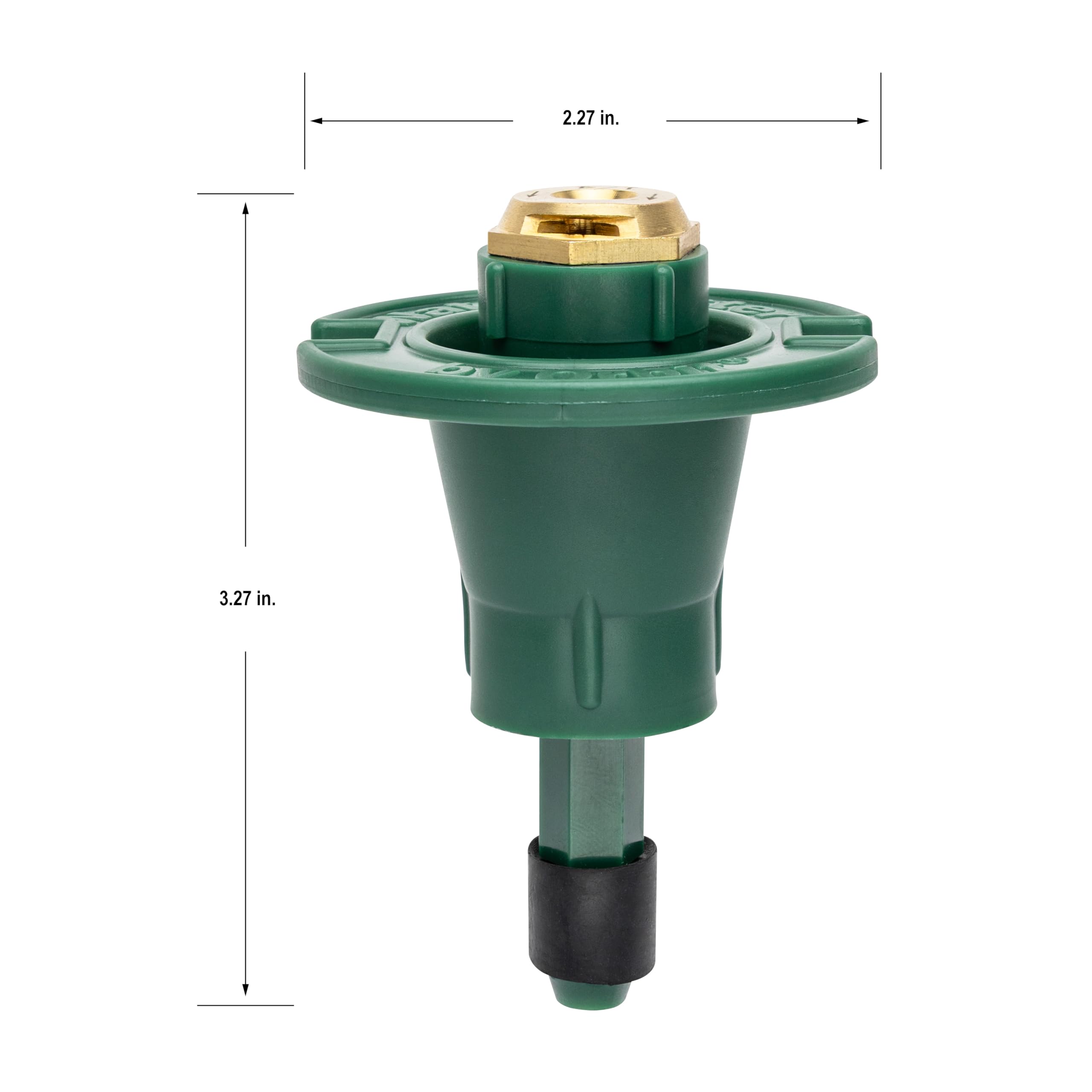 Orbit 54027 plastic body pop-up sprinkler ready for garden beds.