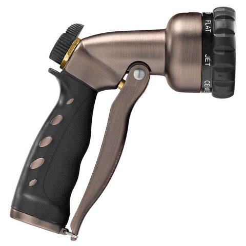 Orbit 56891D seven-pattern dial allows customized spray for plants, soil, and cleaning.