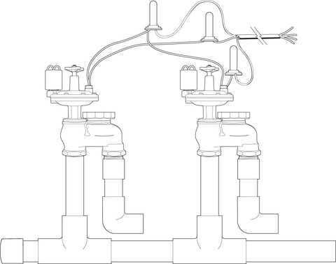 Orbit 57065 brass anti-siphon valve on a riser illustrating easy maintenance and above-ground installation.