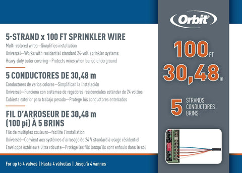 Orbit 57093 delivers 24 VAC signals up to 800 feet to valves for wide irrigation layouts