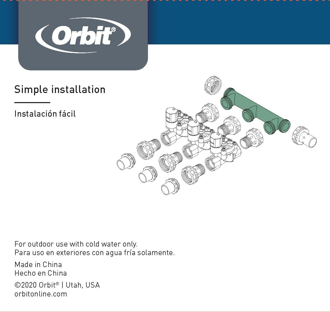 Orbit UV-protected polymer housing resists sunlight and weather year after year.