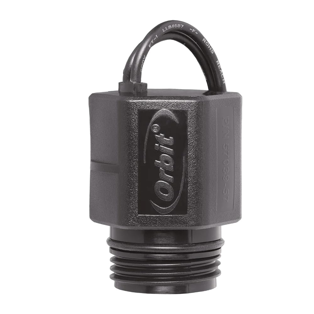 Orbit 57220 solenoid overall view on L-Series valve for durable outdoor irrigation