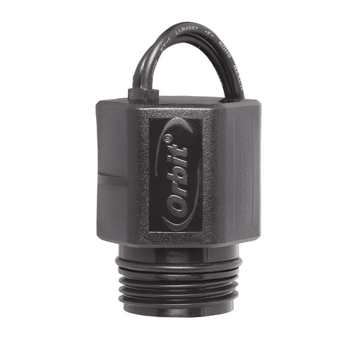 Orbit 57220 solenoid overall view on L-Series valve for durable outdoor irrigation