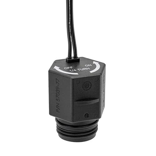 Orbit 57220 solenoid waterproof wiring close-up shows weatherproof protection