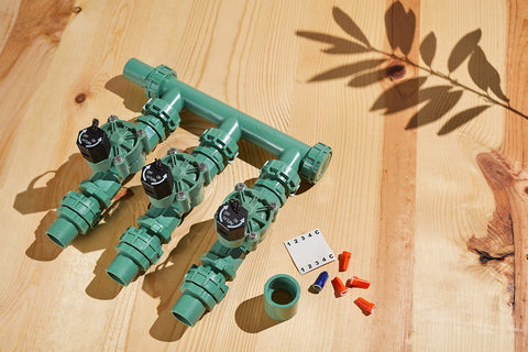 Orbit 57253 drip-filter-ready manifold enabling easy filtration addition