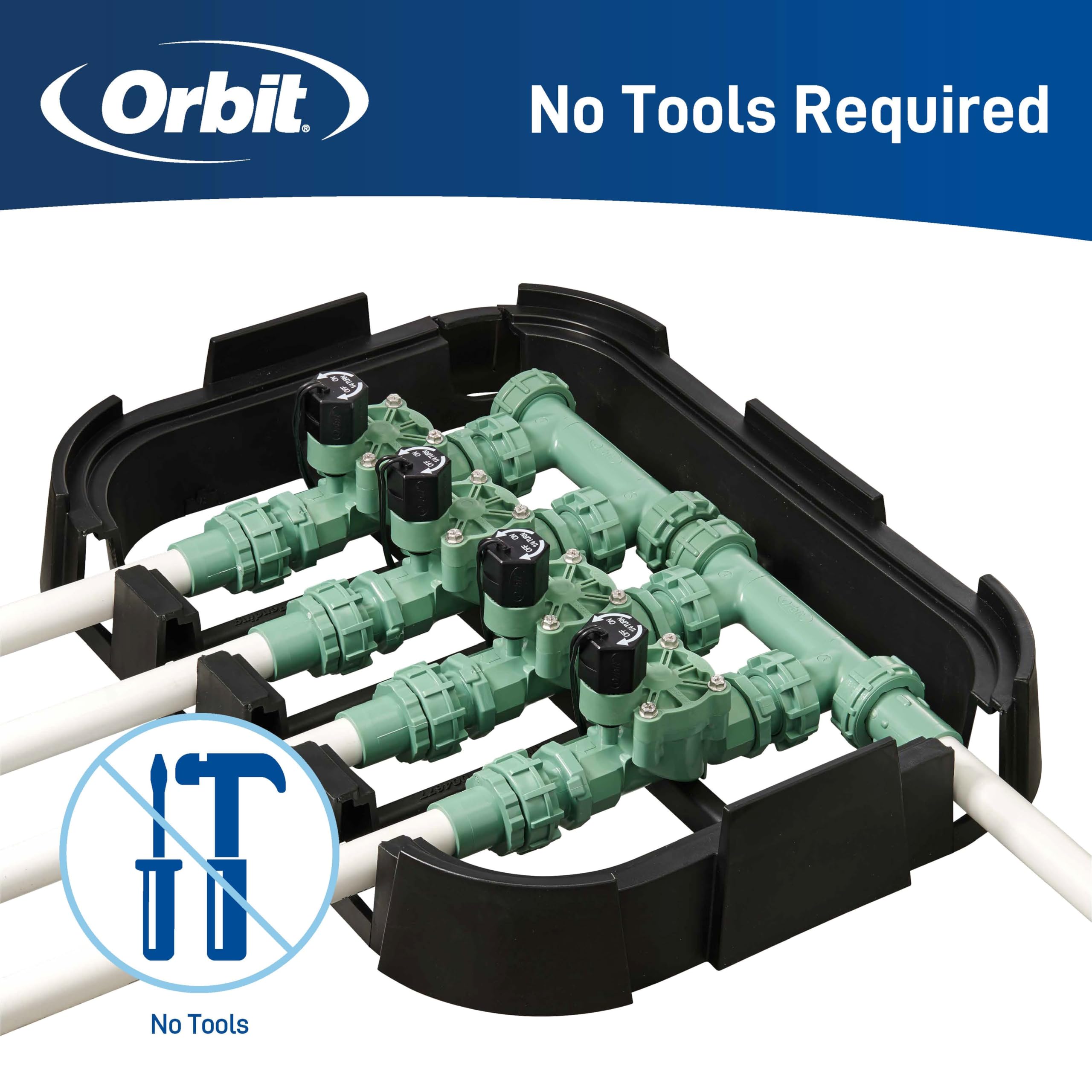 Orbit 57257 Easy Wire connection for simplified timer setup.