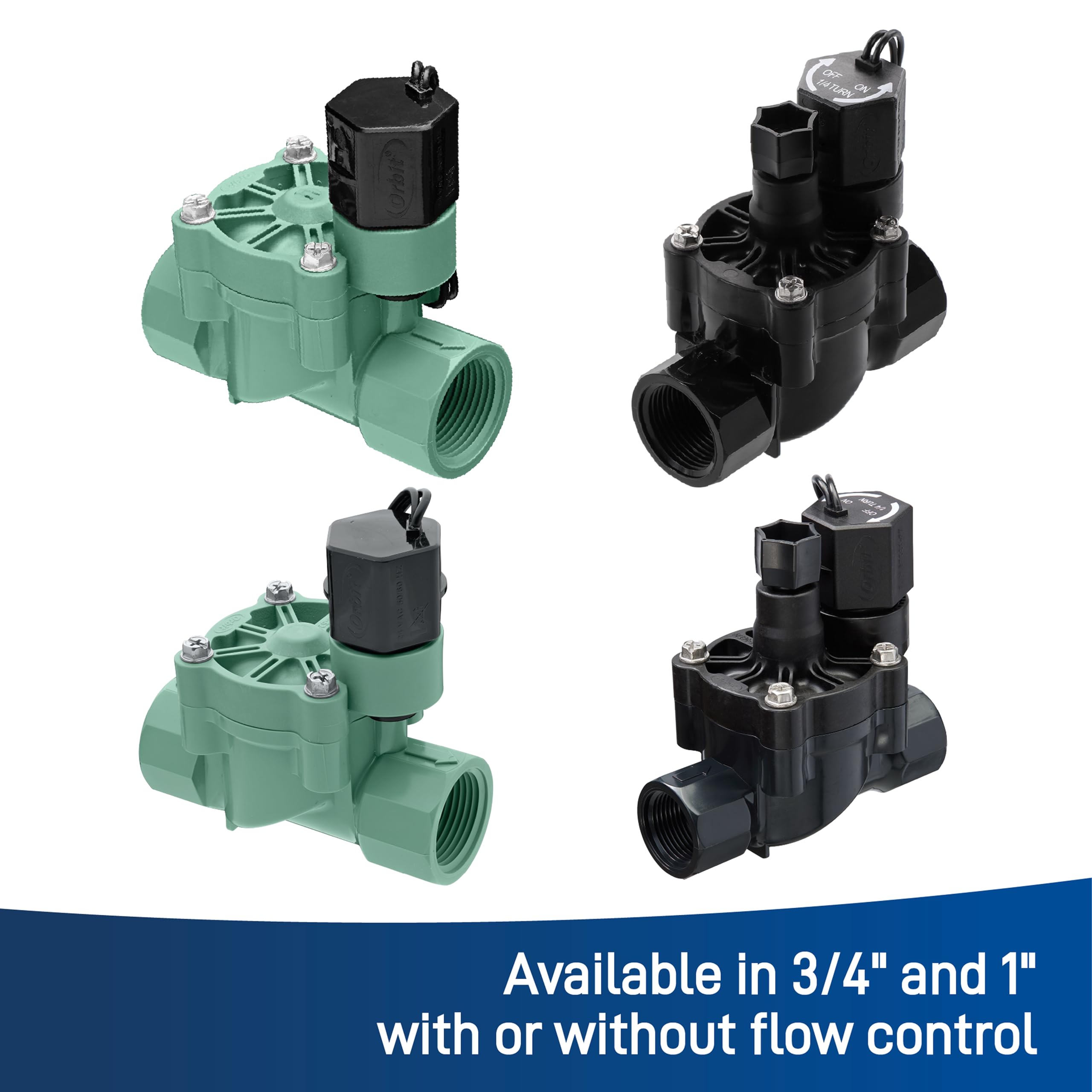 Orbit 57281 L-Series valve lid with four captured screws for easy service access.