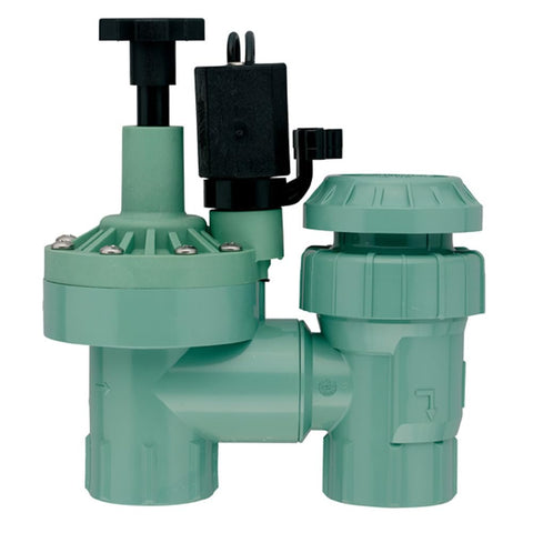 Orbit 57624 anti-siphon valve exterior installation on riser for easy maintenance
