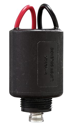Orbit 57869 13V latching solenoid installed in valve box for automatic control