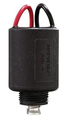 Orbit 57869 13V latching solenoid installed in valve box for automatic control